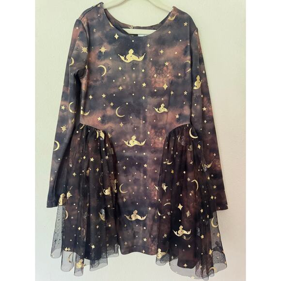 Disney Store Princess Jasmine gold metallic and tulle dress size 7/8 - Picture 1 of 7